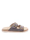 Brunello Cucinelli Slides Sandals In Suede Leather