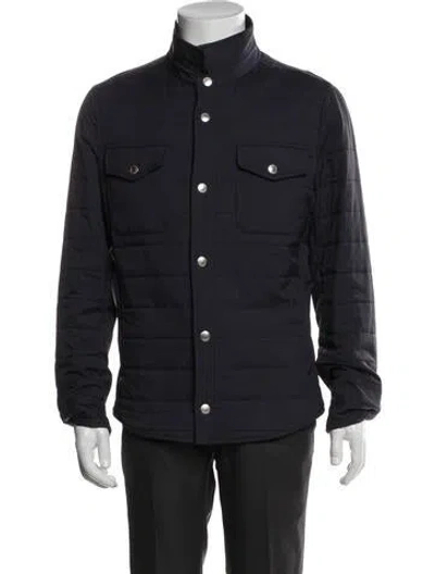 Pre-owned Brunello Cucinelli Utility Jacket In Blue