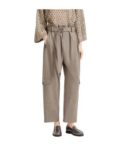Brunello Cucinelli Utility Trousers In Gray