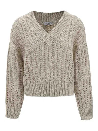 BRUNELLO CUCINELLI V -NECK SWEATER
