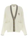 Brunello Cucinelli Braided Cardigan Sweaters And Cardigans White
