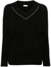 BRUNELLO CUCINELLI BRUNELLO CUCINELLI V NECK CASHMERE SWEATER