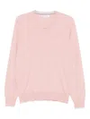 Brunello Cucinelli V-neck Cashmere Sweater In Pink