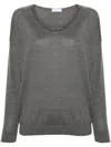 Brunello Cucinelli Women's V-neck Jumper Sweater