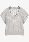 BRUNELLO CUCINELLI V-NECK KNIT VEST