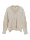 Brunello Cucinelli V-neck Knitted Jumper In Default Title