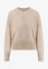 Brunello Cucinelli Paper Yarn And Mohair Sweater With Lurex Effect