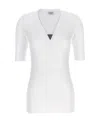Brunello Cucinelli Monili Band Jersey T-shirt In White