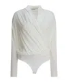 Brunello Cucinelli Women Silk Body Shirt In White