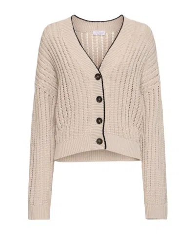 Brunello Cucinelli V-neck Long-sleeved Cardigan