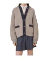 Brunello Cucinelli V-neck Long-sleeved Sweater In Neutral