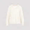 Brunello Cucinelli V-neck Mohair Sweater In Seashell Panama