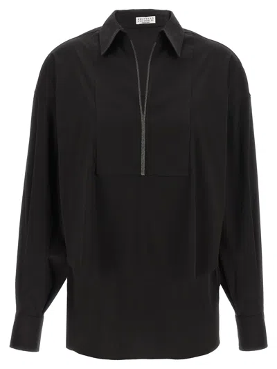 BRUNELLO CUCINELLI BRUNELLO CUCINELLI V-NECK MONILE SHIRT
