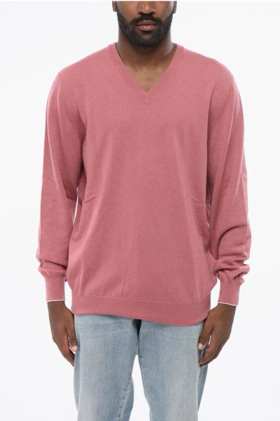 Brunello Cucinelli V Neck Pure Cashmre Sweater