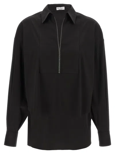 BRUNELLO CUCINELLI V-NECK SHIRT MONILE