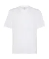 Brunello Cucinelli V-neck Short-sleeve T-shirt In White