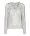 Brunello Cucinelli Sequin Embellished Jumper In White