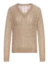 Brunello Cucinelli Women Perforated Sweater With Sequins