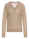 Brunello Cucinelli Sweaters Brown In Neutral