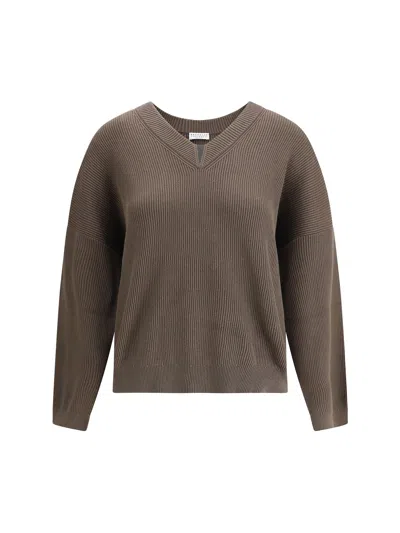 BRUNELLO CUCINELLI V-NECK SWEATER