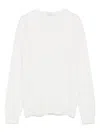 Brunello Cucinelli Cashmere Sweater With Monili In White