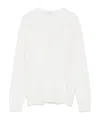 Brunello Cucinelli Cashmere Sweater With Monili In White