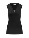 Brunello Cucinelli Monile Tank Top In Black