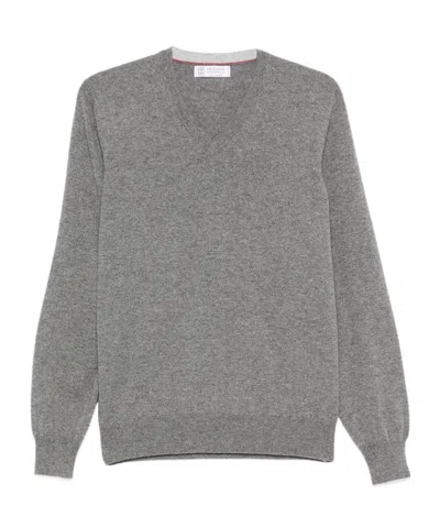 BRUNELLO CUCINELLI V-NECK SWEATER