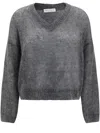 Brunello Cucinelli V-neck Sweater In Grey
