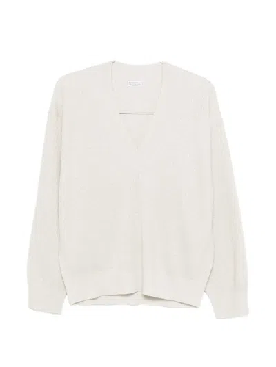 Brunello Cucinelli Sparkling Cashmere Sweater In Multi
