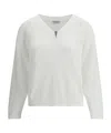 Brunello Cucinelli V-neck Sweater In White