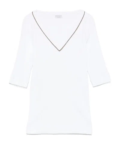 BRUNELLO CUCINELLI V-NECK T-SHIRT
