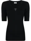 Brunello Cucinelli Monili-embellished T-shirt In Black