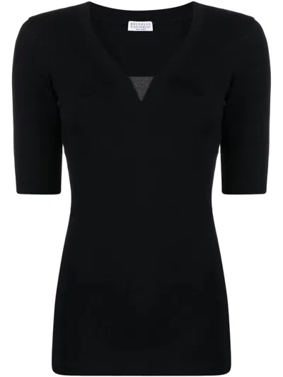 BRUNELLO CUCINELLI BRUNELLO CUCINELLI FRONT INSERT DETAILED SLIM FIT TOP