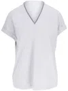 Brunello Cucinelli V-neck T-shirt In Grau