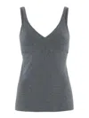 Brunello Cucinelli Monili-chain Top In Grey