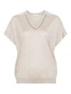 Brunello Cucinelli T-shirt  Woman Color Beige In Beige