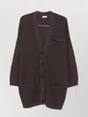 Brunello Cucinelli V-necked Cashmere Cardigan Belted Waist