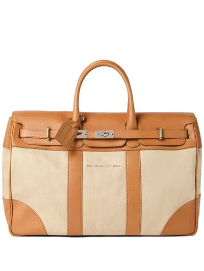 Brunello Cucinelli Vachetta Bag In Neutrals