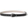 Brunello Cucinelli Vachetta Belt With Monili In Black