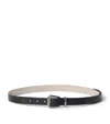 Brunello Cucinelli Vachetta Leather Belt In Black