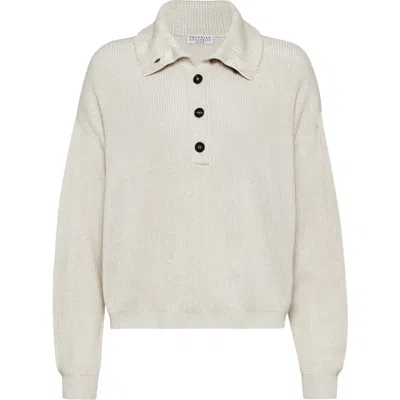 Brunello Cucinelli Vanisé Knit Polo Shirt