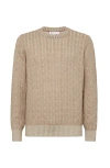 Brunello Cucinelli Cashmere Cable-knit Jumper In Brown