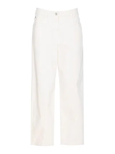BRUNELLO CUCINELLI DENIM CROPPED PANTS