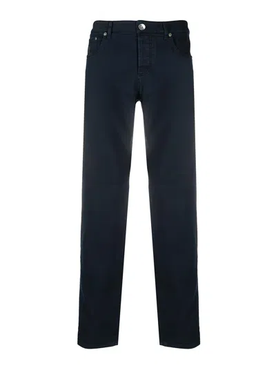 Brunello Cucinelli Straight Leg Denim Jeans In Dark Wash