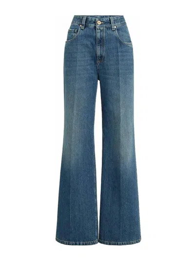 Brunello Cucinelli Monil Chain-belt Loop Detail Jeans In Blue