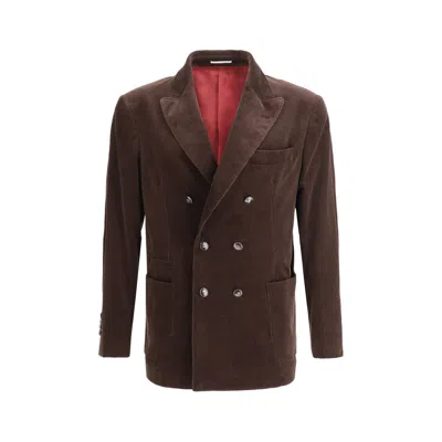 BRUNELLO CUCINELLI VELVET BLAZER JACKET
