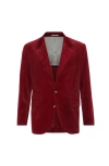 Brunello Cucinelli Velvet Blazer In Red