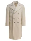 Brunello Cucinelli Cashmere Coat In Multi