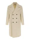 Brunello Cucinelli Men One-and-a-half-breasted Coat In White